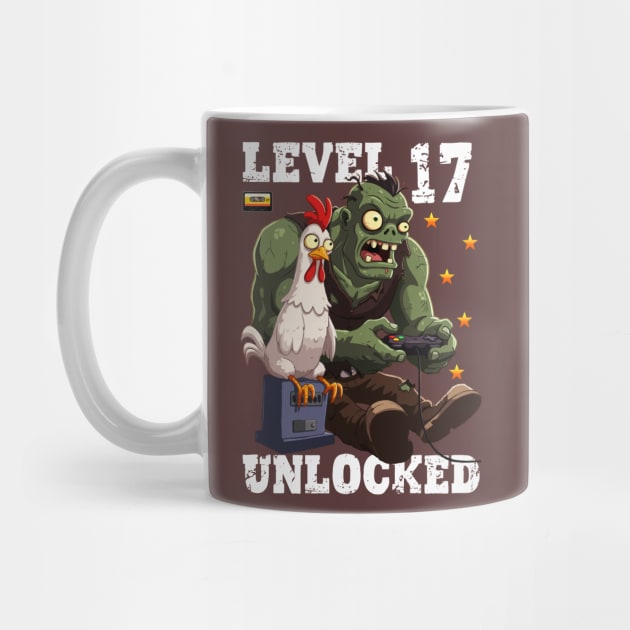 Level 17 Unlocked, Birthday - Zombie And Chicken by Megadorim